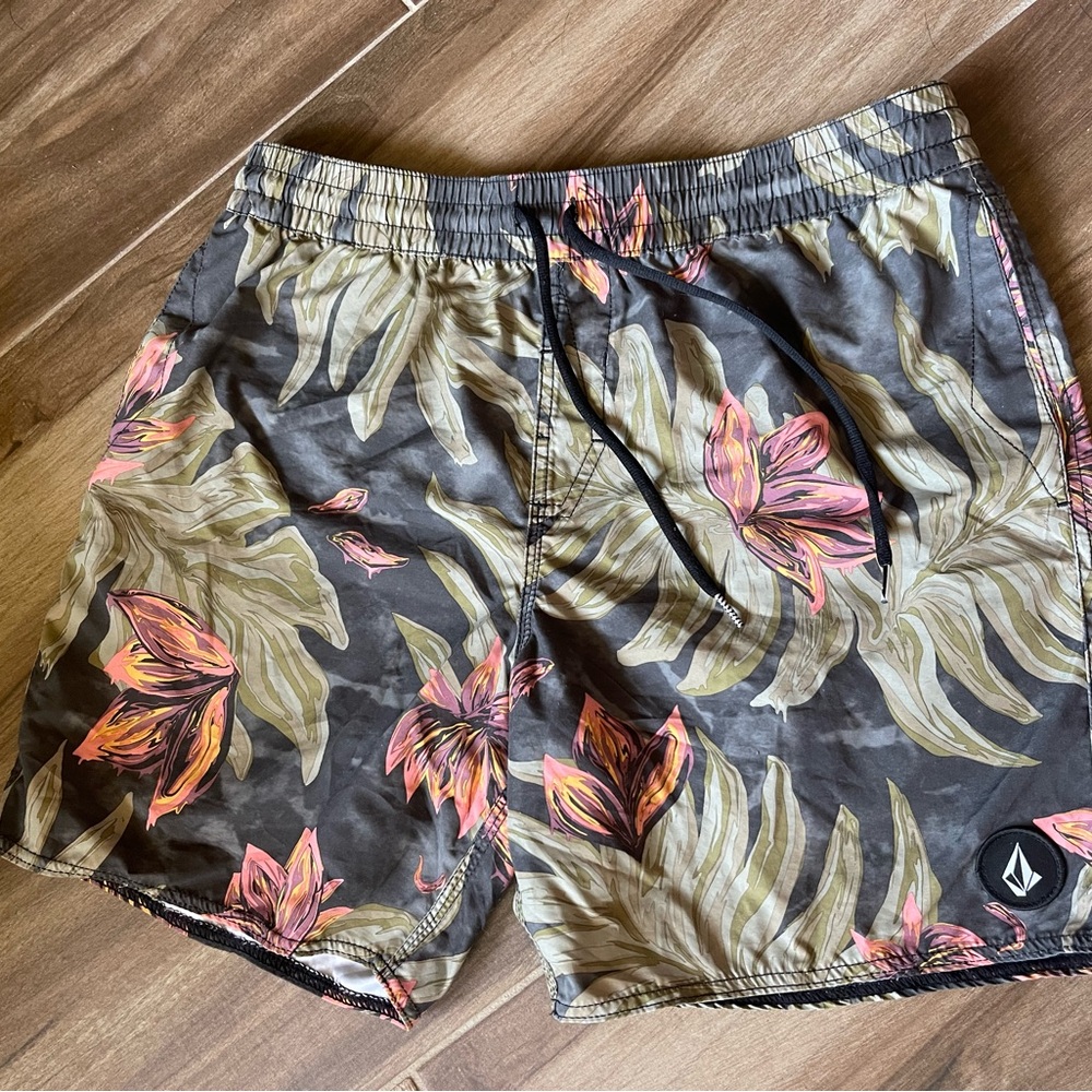 Volcom Swim Trunks, Tropical Print - image 1